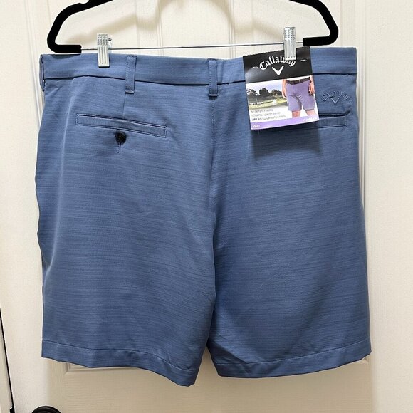 New Callaway Golf Shorts Size W40 Blue Opti-Dri Moisture Wicking Stretch Dressy - Picture 4 of 15